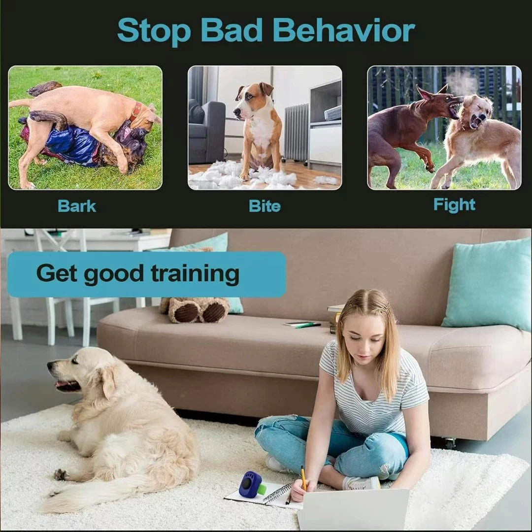 Professional Mini Finger Ring Dog Training Clicker Lightweight Interactive Sound Pet Trainer No Battery Needed