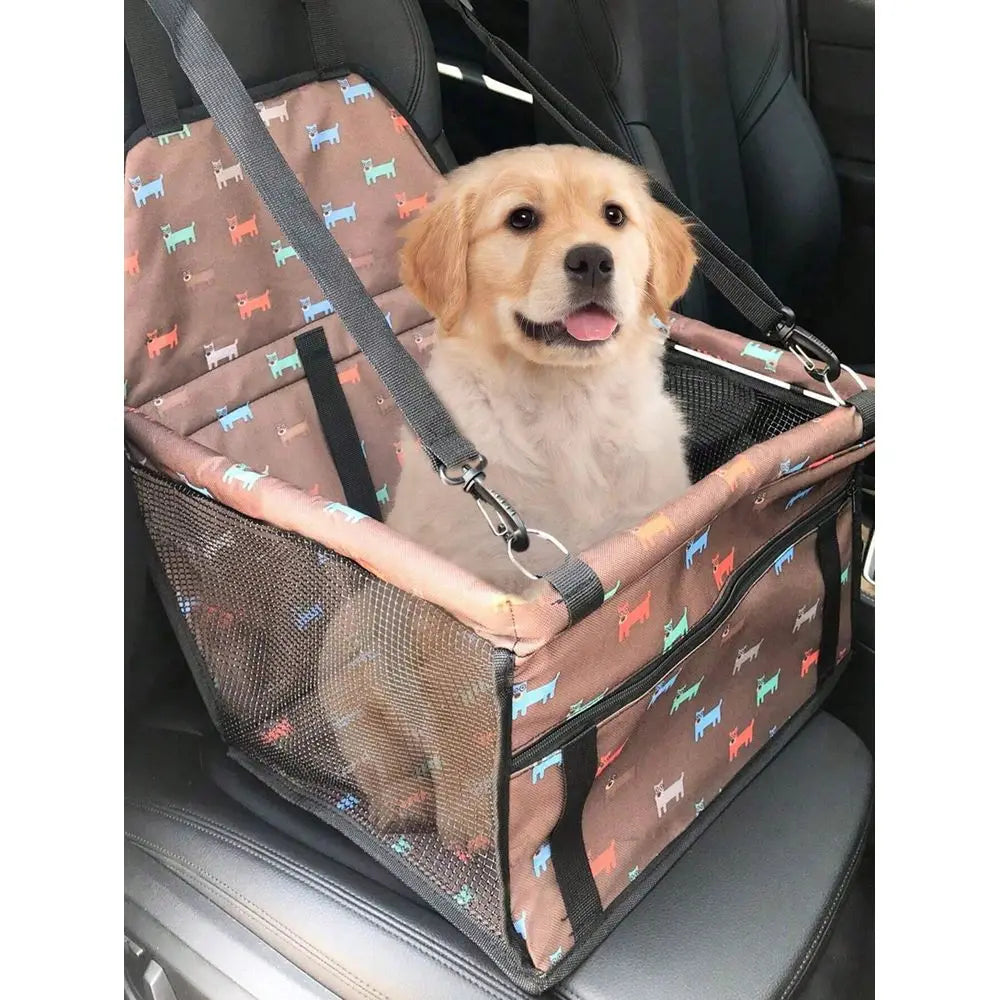 Pet Car Seat, Pet Carrier Basket For Dog And Cat, Pet Car Travel Bag, Car Front Seat Pet Barrier. Made Of 600D Thick Oxford Fab
