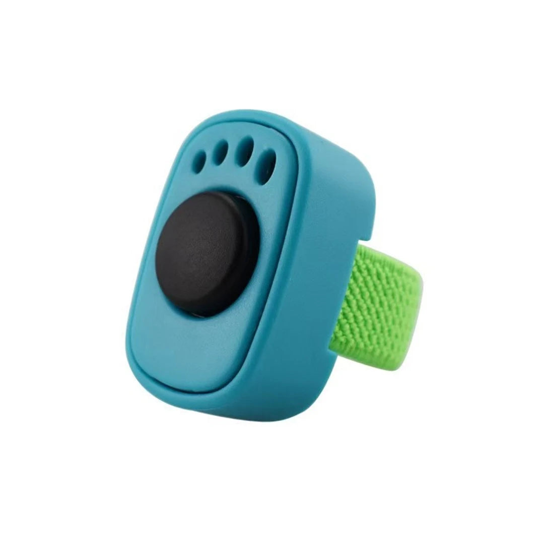 Professional Mini Finger Ring Dog Training Clicker Lightweight Interactive Sound Pet Trainer No Battery Needed