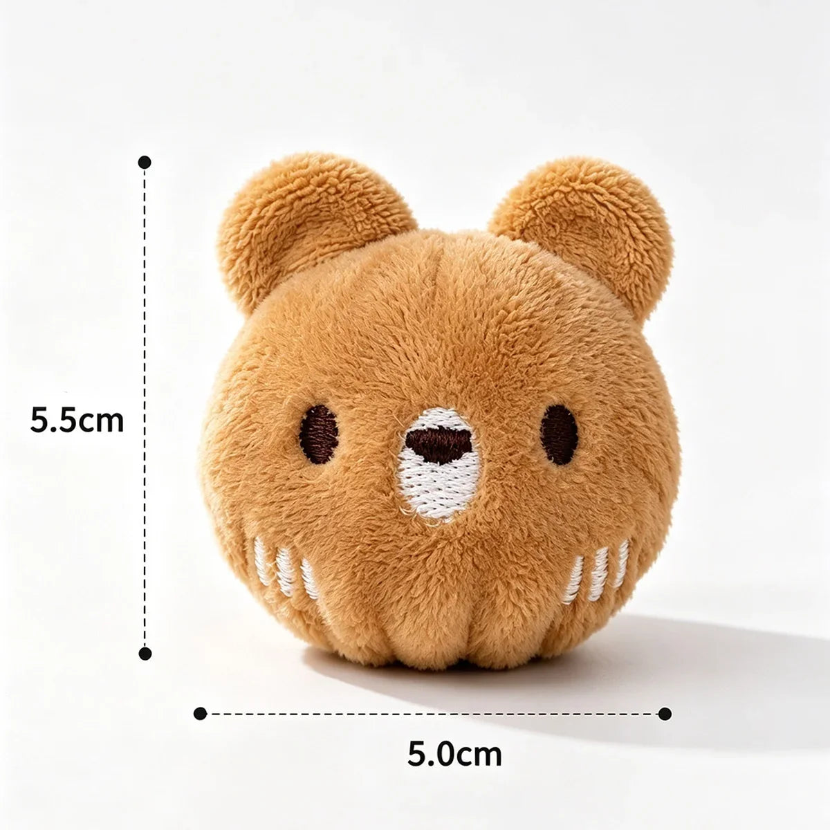 One brown panda bouncy ball with sound, suitable for cats, scratching, and teething. It's a pet toy, dog teething toy, and featu