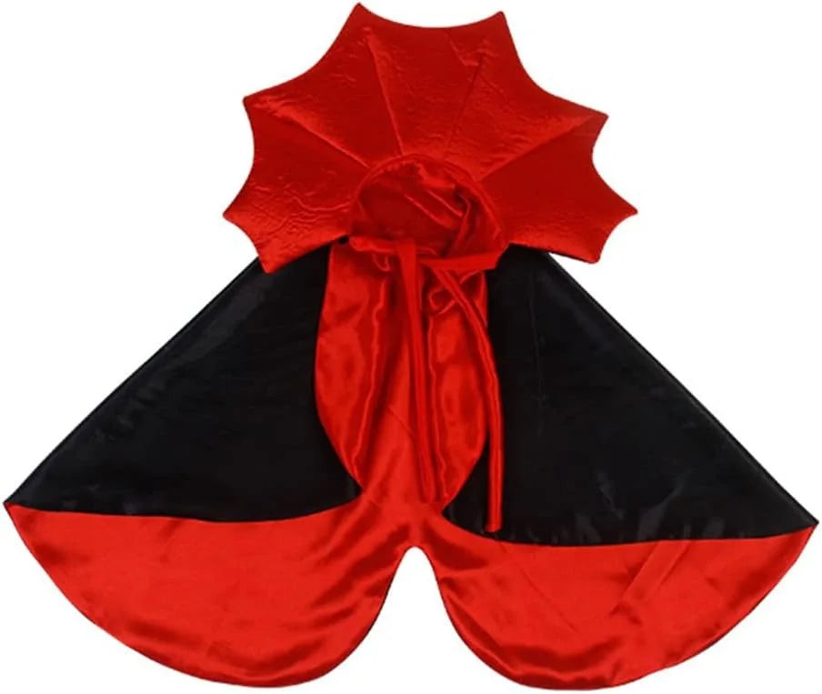 Halloween Pet Vampire Outfit Cape Decorative Gem Pendant Adjustable Velcro Closure Stiff Stand Collar for Halloween Cosplay Home Decor Pet Enthusiasts dog costumes for small dogs halloween dog