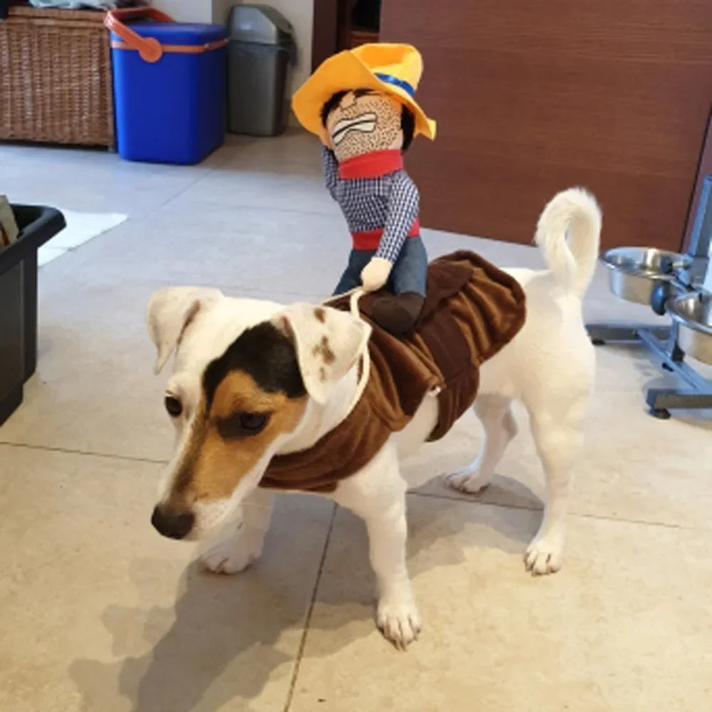 Dog Clothes Christmas Halloween Pet Cosplay Costumes Puppy Cat Cowboy Clothing Pet Novelty Party Outfits Dress Up