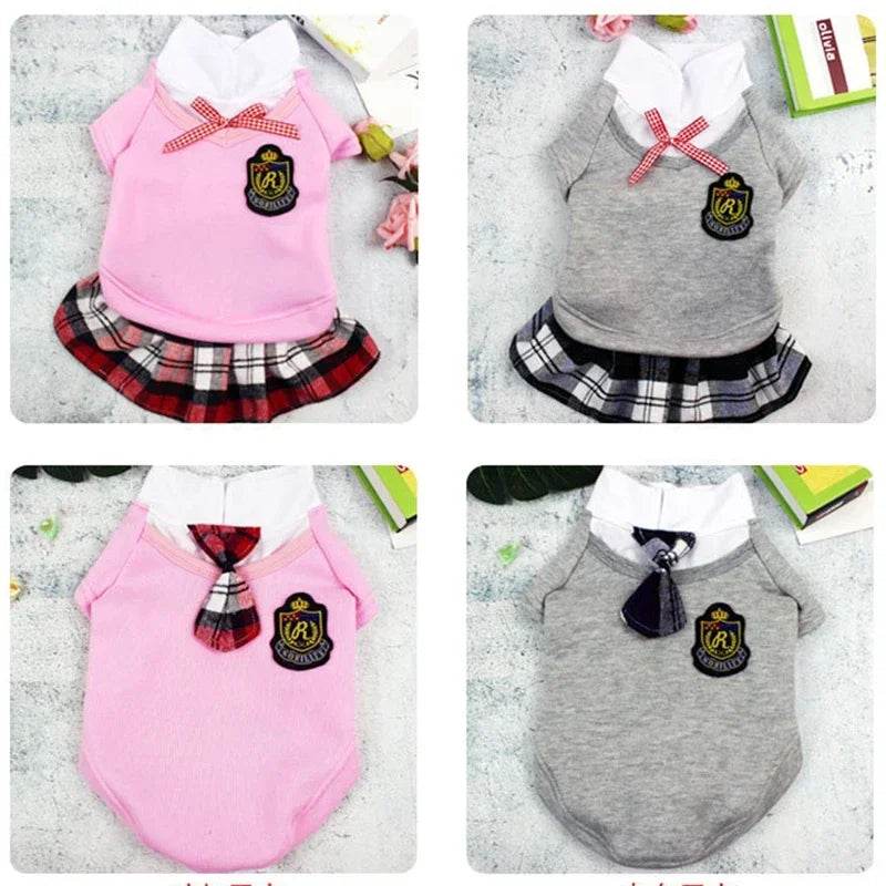 Couple Pet Dog Clothes Pet Uniform Clothing for Small Medium Dogs Costume Chihuahua Puppy Pet Shirt Clothes for Dogs Ropa Perro