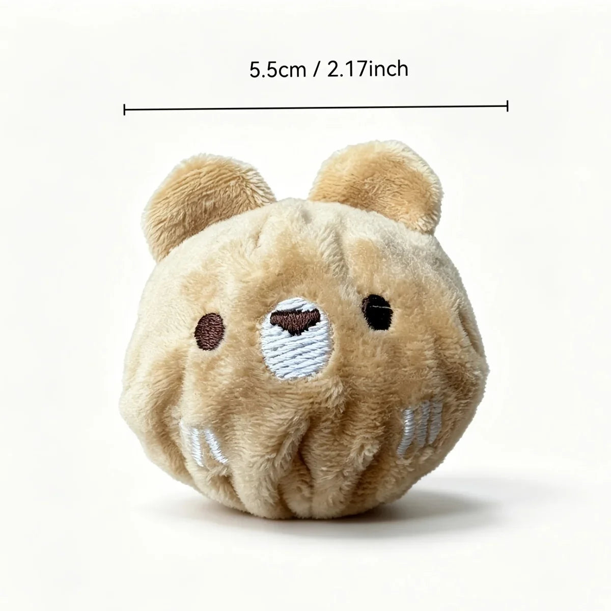 One brown panda bouncy ball with sound, suitable for cats, scratching, and teething. It's a pet toy, dog teething toy, and featu