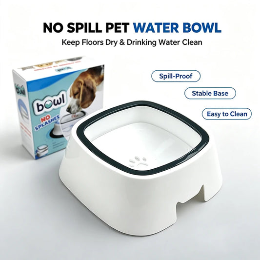 Pet Water Bowl Pet Bowl Splash-proof Floating Bowl Non-wet Mouth Water Dispenser Cat Water Dispenser Dog Drinking Bowl