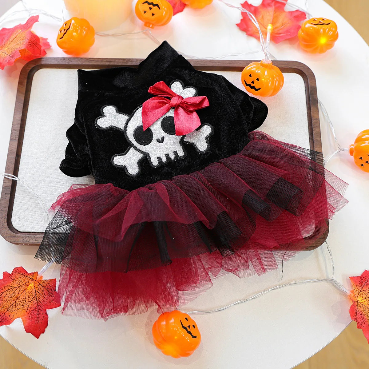 Funny Puppy Autumn Winter Clothes For Small Dogs Halloween Bubble Sleeve Pet Dress Princess New Cat Apparel Dachshund Pomeranian