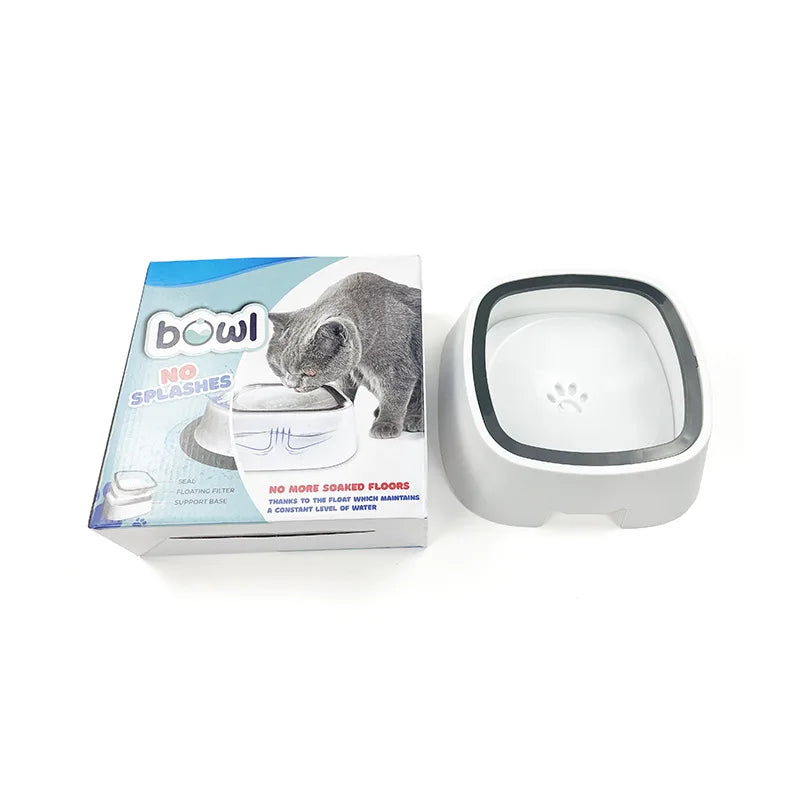 Pet Water Bowl Pet Bowl Splash-proof Floating Bowl Non-wet Mouth Water Dispenser Cat Water Dispenser Dog Drinking Bowl