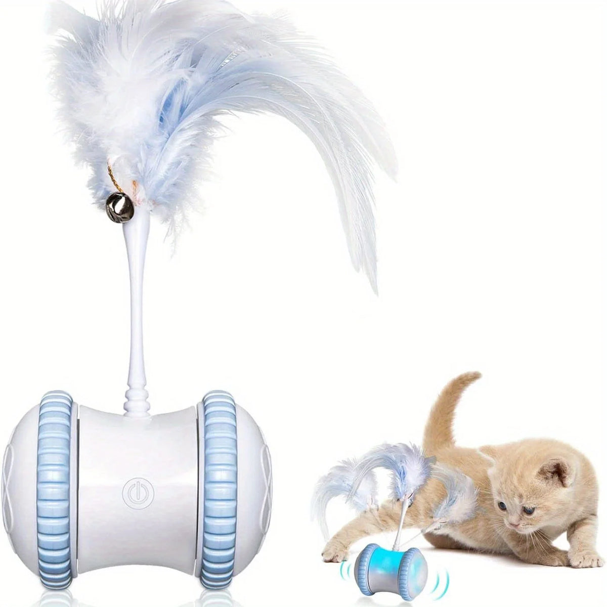 Cat Toy with Automatic Feather for Indoor Play and Entertainment