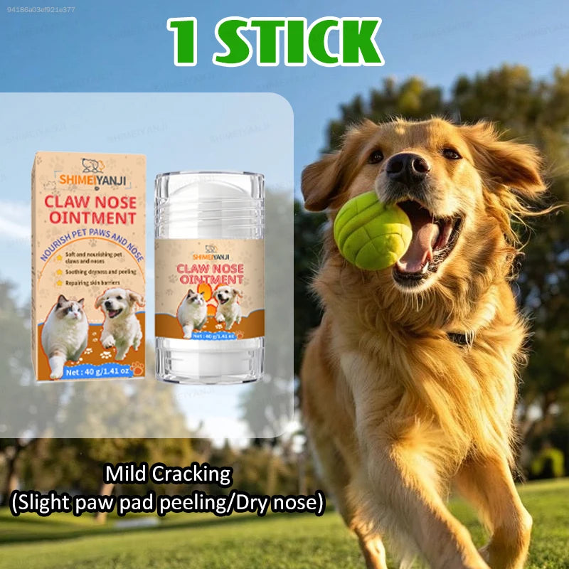 Safe-to-Lick Nose Care Balm for Pets (Suitable for Dogs & Cats) — Moisturizes and repairs dry, cracked, and rough noses; a nourishing care balm.