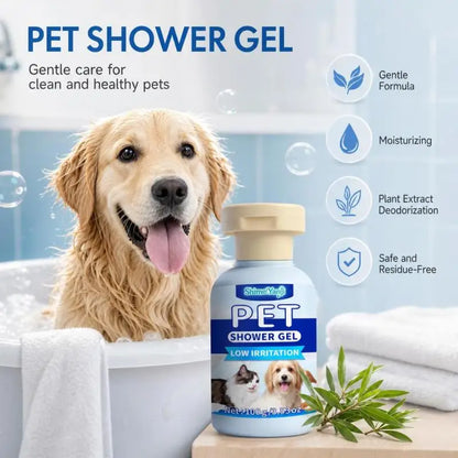 Pet Odor Control Bath Wash Moisturizing Cat Dog Shampoo Residue Free Mild Grooming Accessories
