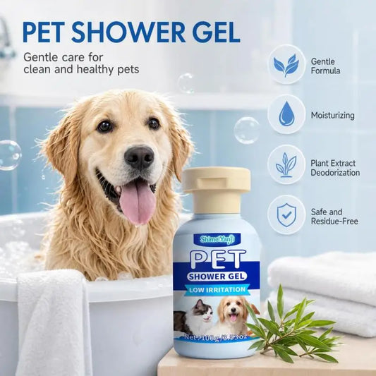 Pet Odor Control Bath Wash Moisturizing Cat Dog Shampoo Residue Free Mild Grooming Accessories