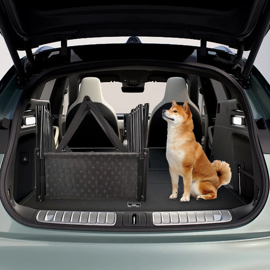 5 Steps Dog Car Ramp for Large Dog Support Up To 150 Lbs Foldable Pet Ladder Support Pet Stair for High Beds Trucks Cars and SUV