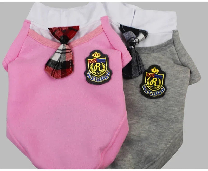 Couple Pet Dog Clothes Pet Uniform Clothing for Small Medium Dogs Costume Chihuahua Puppy Pet Shirt Clothes for Dogs Ropa Perro