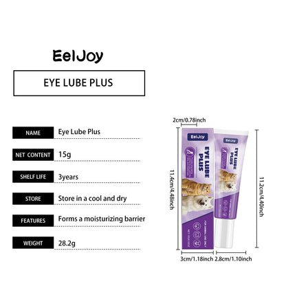 Dog Cat Eye Ointment Gel Dry Eyes Relief Moisturizer Soothing Gentle Care Balm Tear Stain Remover for Puppy Kitten Sensitive Area Daily Hygiene Treatment No Irritant Lightweight Non Sticky Portable 15g Safe Natural Effective