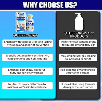 Waterless dry shampoo for cats and dogs; pet grooming and cleaning shampoo; foam; pet supplies