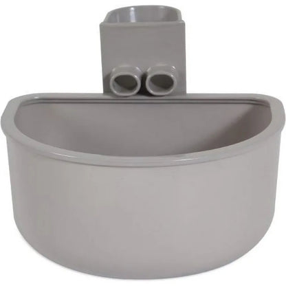 No Spill Rim Kennel Cup Pet Bowl Single For Dogs Cats Fits most Wire Doors or Crates, 21 fl oz (0.62 L)