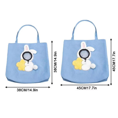 35cm Soft-Sided Portable Pet Handbag Lightweight Breathable Canvas Carrier Neck Hole Safety Buckle for Cats Dogs Pet Accessories
