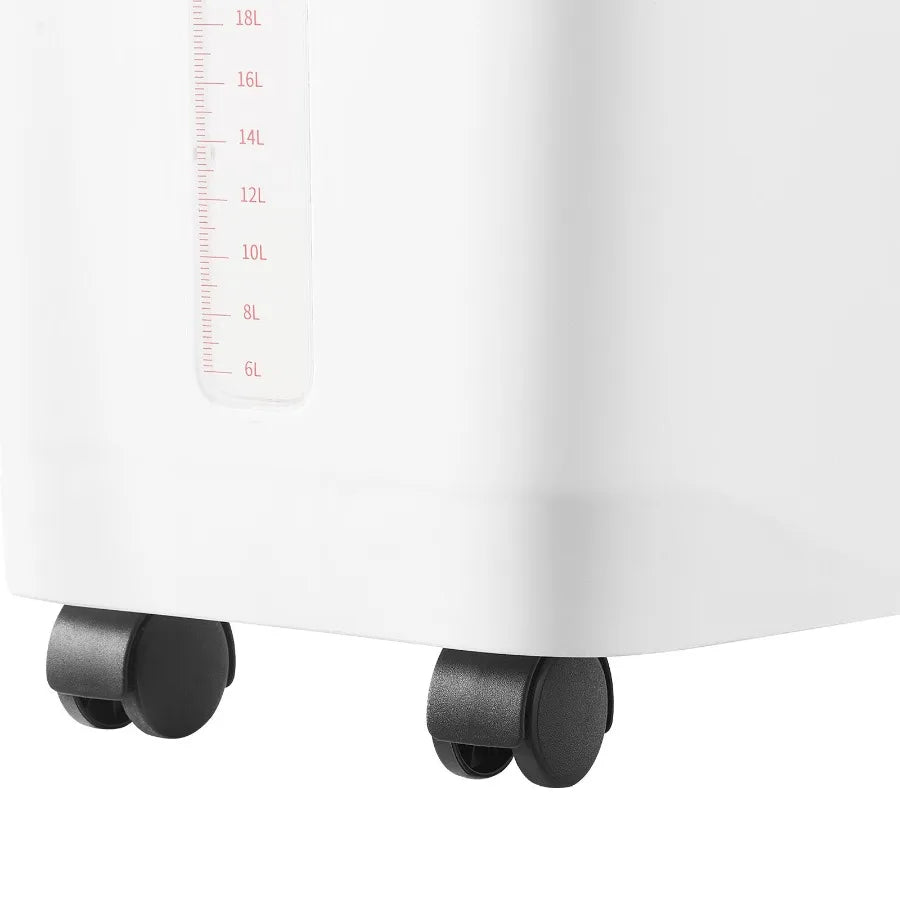 Large 11.4Gallon/50L Rice Storage Container for Kitchen Ingredients Grain Cereal Flour Pet Food Dispenser with Wheels Scoop Sca
