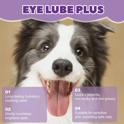 Dog Cat Eye Ointment Gel Dry Eyes Relief Moisturizer Soothing Gentle Care Balm Tear Stain Remover for Puppy Kitten Sensitive Area Daily Hygiene Treatment No Irritant Lightweight Non Sticky Portable 15g Safe Natural Effective
