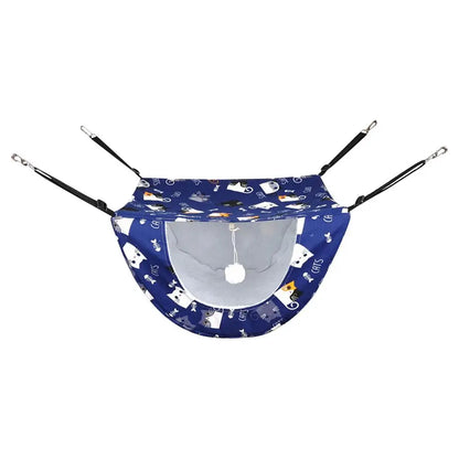 Pet Cage Hammock Cat Hammock Double Layer Cage Cat Window Perches Pet Cage Bed Soft Pet Bed Cat Swing Hammock Soft Plush Hung