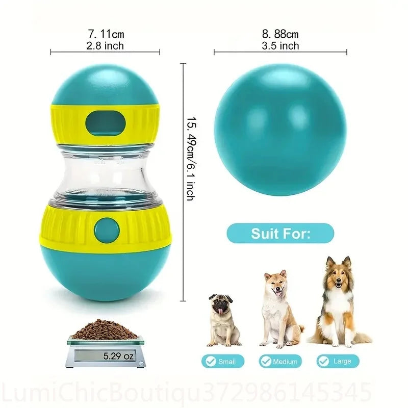 Interactive Dog Snack Dispenser Toy Plastic Pet Slow Feeder Toy Bring Fun & Healthy Eating For All Dogs