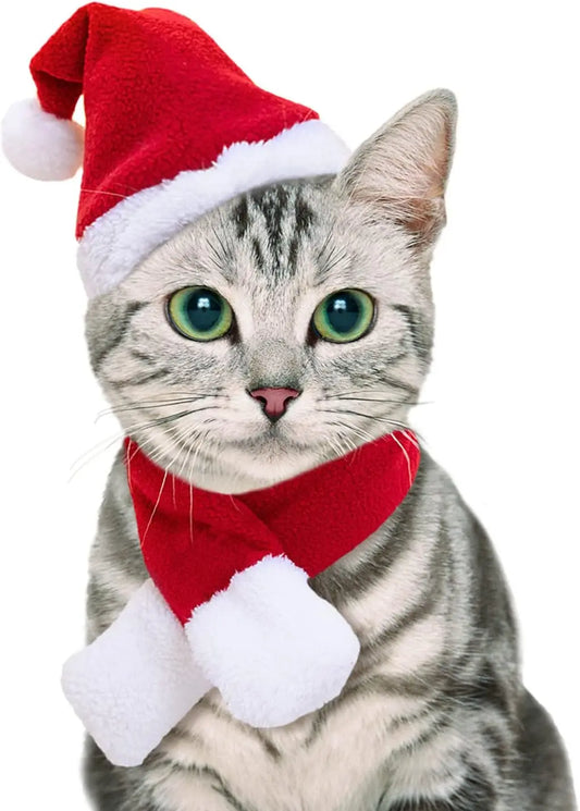 Pet Sailor Costume for Cats Small Dogs, Cat Halloween Costumes, Small Dog Sailor Outfit, Cat Sailors Hat with Tie Collar, Pet Navy Costume for Kitten Puppy Statue Decoration