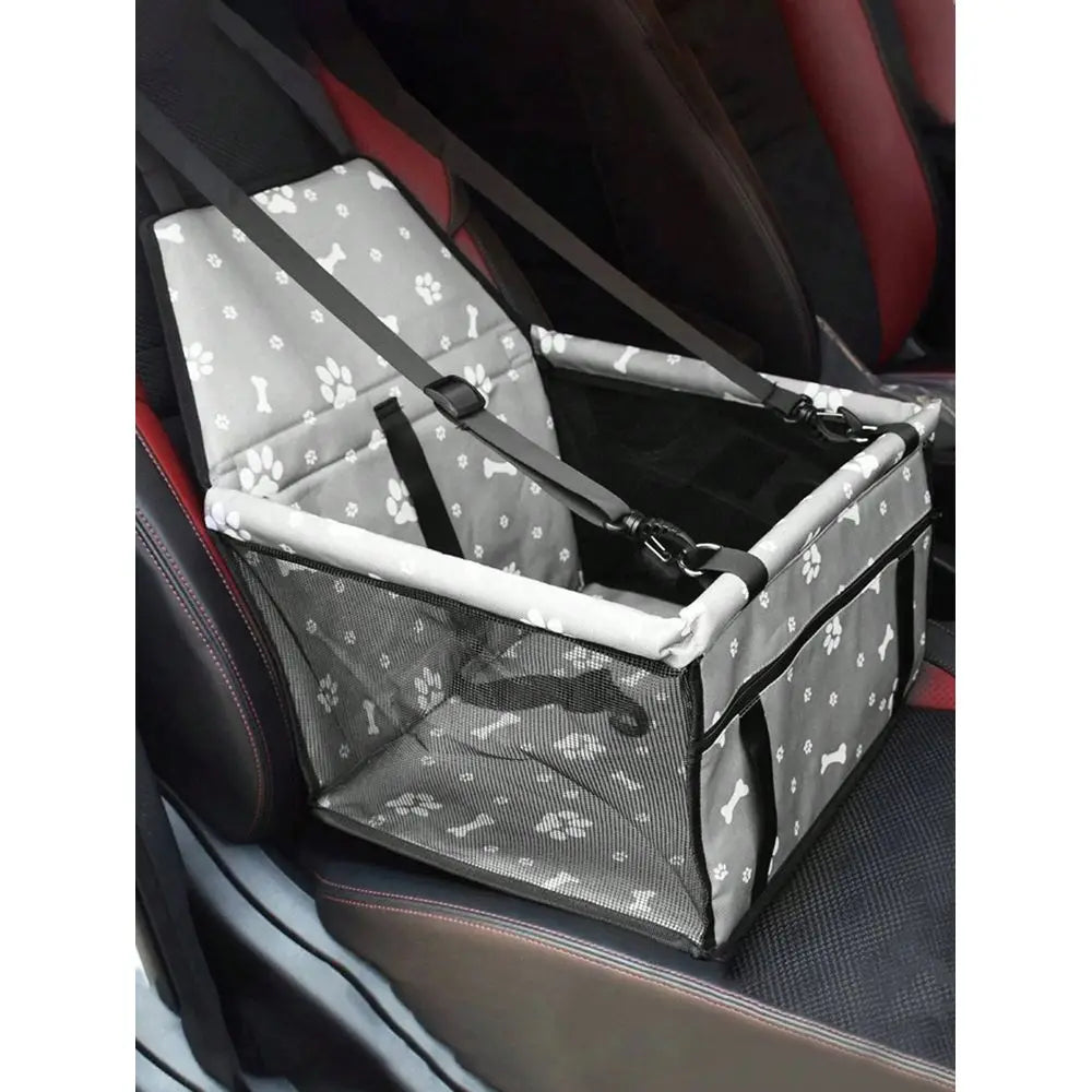 Pet Car Seat, Pet Carrier Basket For Dog And Cat, Pet Car Travel Bag, Car Front Seat Pet Barrier. Made Of 600D Thick Oxford Fab