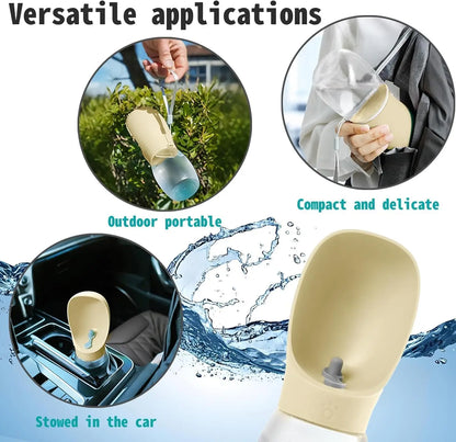 Pet Dog Water Bottle 300ML Puppy Drinking Bowls For Small Medium Dogs Cats Hiking Portable Cat Feeder Golden Retriever Supplies