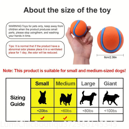 Durable Silicone Dog Chew Ball Interactive Pet Toy For Medium Breeds Teeth Cleaning Play‑Time Fun Dog Entertainment Supply