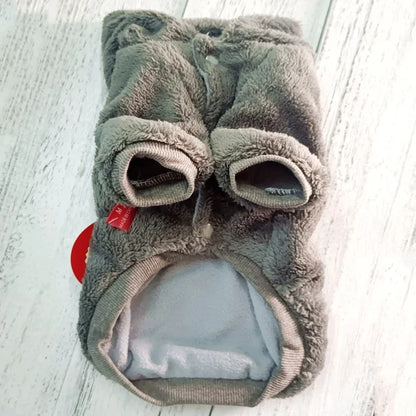 Gray Winter Dog Jacket Fur Warm For Small Large Dogs XS-7XL 20kg Pet Halloween Costume Dachshund Pugs Apparel