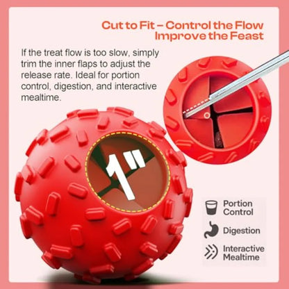 Treat Dispensing Dog Toys - Interactive Cognitive Dog Treat Toy, Puzzle Ball for Puppies and Small Dogs, Promotes Slow Eating,