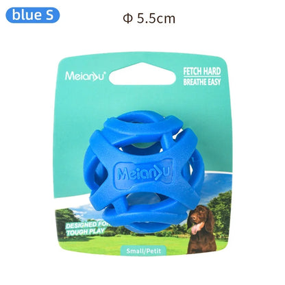 Floating Dog Chew Ball Indestructible Rubber Teeth Cleaning Molar Toy for Small-Medium Dogs Summer Pool Beach Water Play