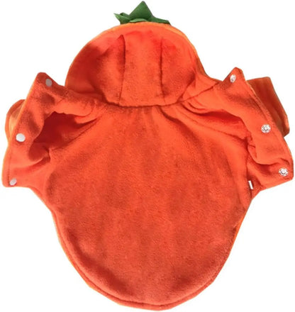 Dog Cat Halloween Pumpkin Costume,Pet Cosplay Costumes,Puppy Warm Outfits Fleece Hoodie Animal Autumn Winter Clothes (M Size) |   Fleece Hoodie Animal Autumn Winter Clothes (M Size)