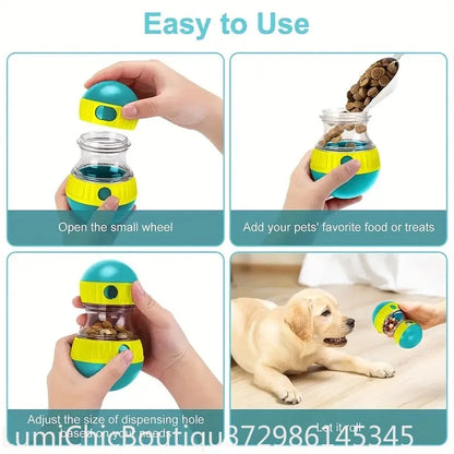 Interactive Dog Snack Dispenser Toy Plastic Pet Slow Feeder Toy Bring Fun & Healthy Eating For All Dogs