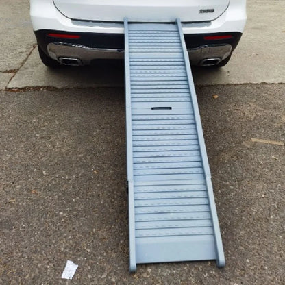 Folding Portable Dog Ramp Foldable Car Ramp for Dogs Non-Slip Rug Surface Pet Ramp Stairs for Medium & Large Dogs Get Into A Car