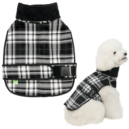 Stylish Water Repellent Warm Cosy  Puppy Dog Apparel Warm Large Fluffy Stretch  Dog Clothes Jumpers Vest Coat