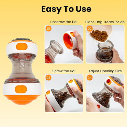 Interactive Dog Treat Dispenser Toy Dog Puzzle Rolling Leak Food Ball Toy Durable Chew Tooth Healthy Ball Suitable for All Breed