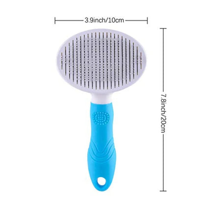 Self Cleaning Slicker Brush - Cat Brush Skin-Friendly Deshedding Grooming Massaging Tool for Long and Short Haired Pets, Cat Ha