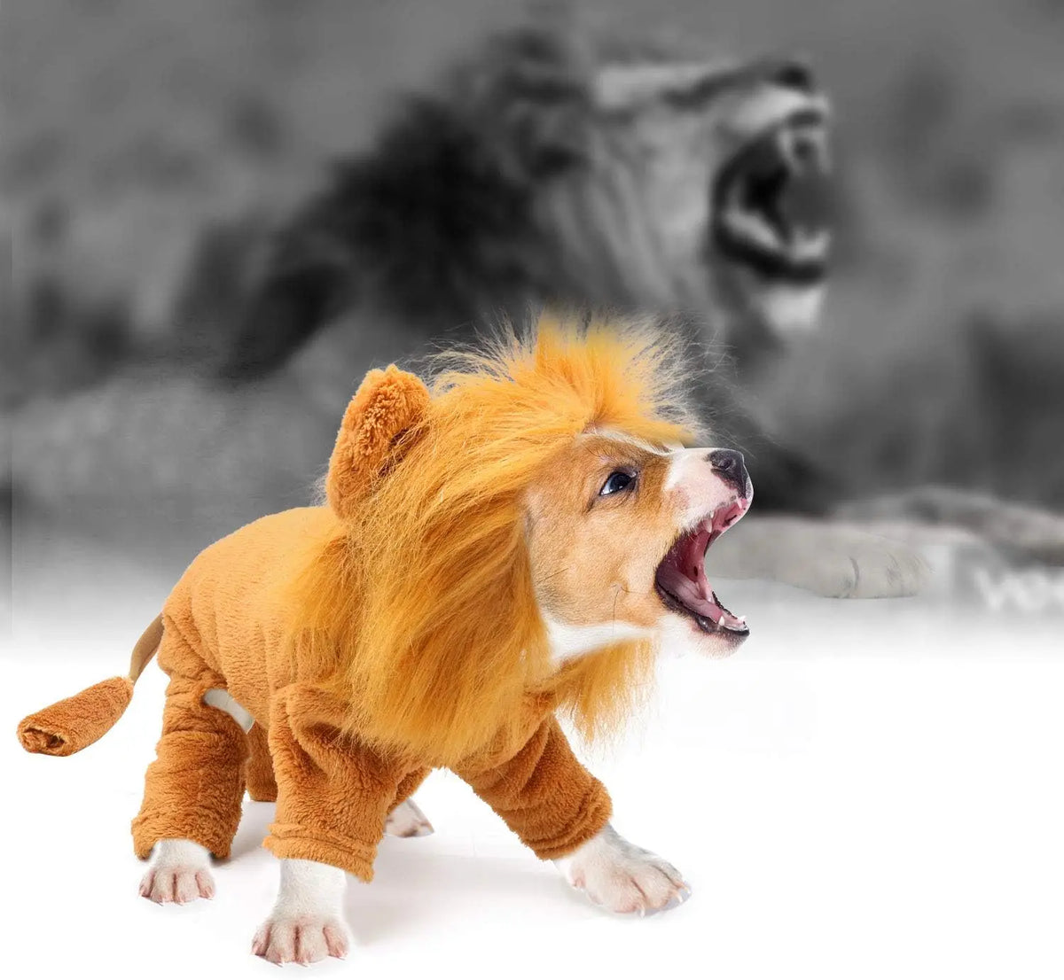 Dog Lion Costume Pet Clothes for Halloween Party Simulation Lion Pets Outfits Cosplay Dress up Clothes Pet Lions Hoodie Cat Costume for Party