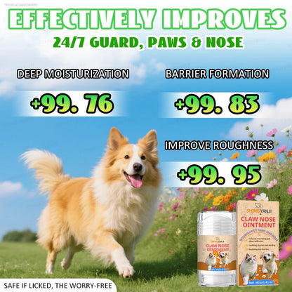Safe-to-Lick Nose Care Balm for Pets (Suitable for Dogs & Cats) — Moisturizes and repairs dry, cracked, and rough noses; a nourishing care balm.