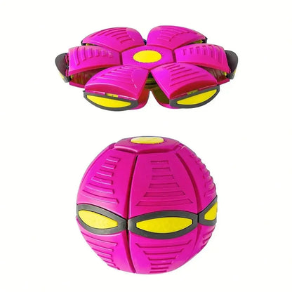 Saucer Bouncing Ball Dog Toy Durable Elastic Pet Ball For Outdoor Play Exercise Fetch Fun Chew Toy For Medium Large Dogs