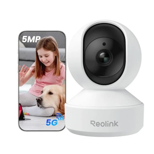 Indoor baby and pet monitoring camera with 3K PT Wi-Fi, E1 Pro series, black, 5MP night vision enhanced by F1.6 aperture, auto