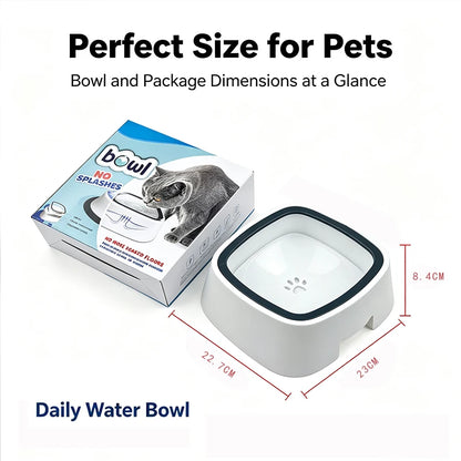 Pet Water Bowl Pet Bowl Splash-proof Floating Bowl Non-wet Mouth Water Dispenser Cat Water Dispenser Dog Drinking Bowl