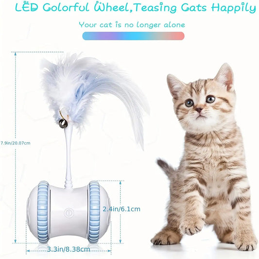 Cat Toy with Automatic Feather for Indoor Play and Entertainment
