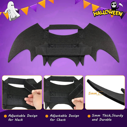 Dog Bat Costume - Halloween Pet Costume Bat Wings Cosplay Dog Costume Cat Costumes for Party M